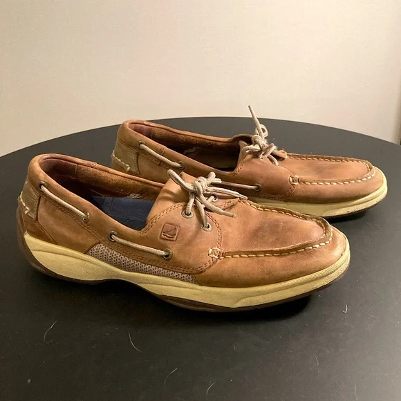 Sperry Top-Sider Men's Billfish Ultralite Boat Shoe Dark Tan Size 10.5 - Picture 1 of 8